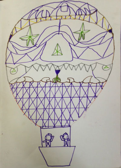 Drawing of an Air Balloon 1