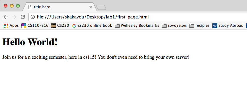 Loading your first file in Chrome