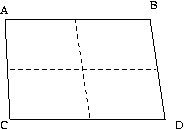 lines to set up parametric equations
   of a quad