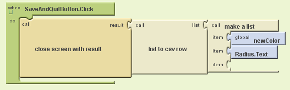 Using list to csv