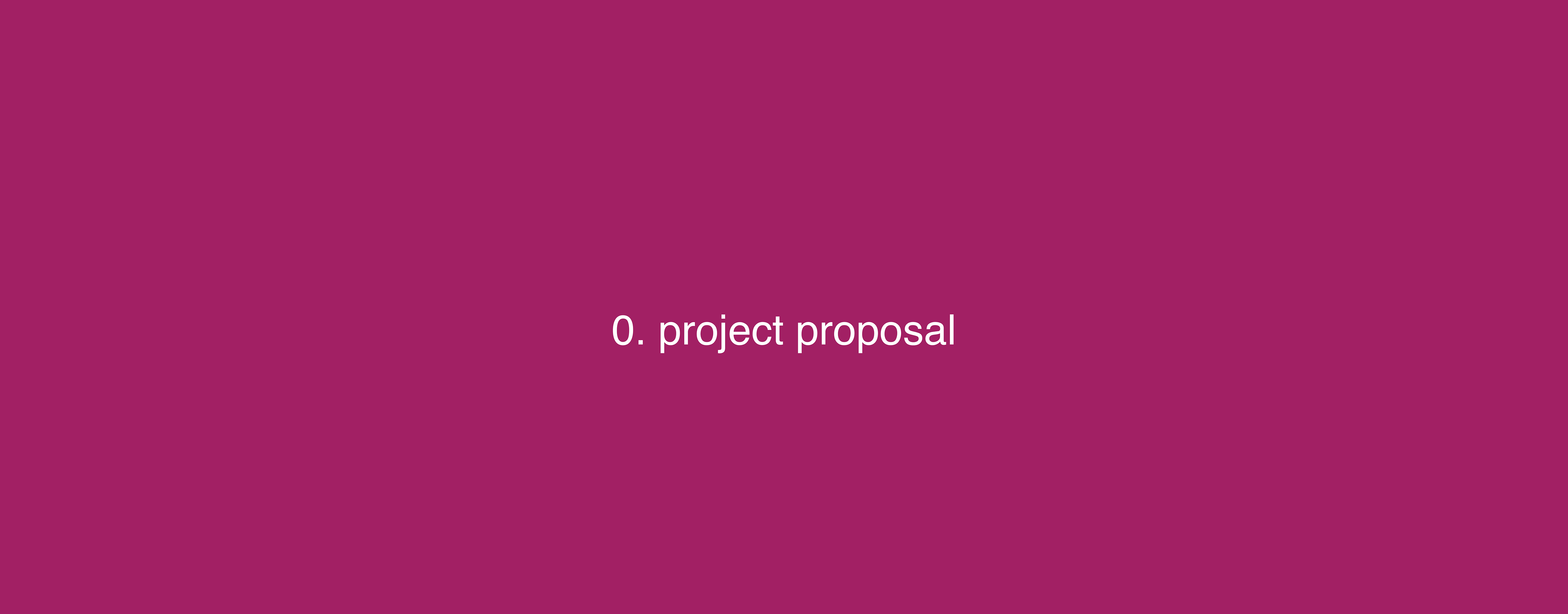 Project Proposal