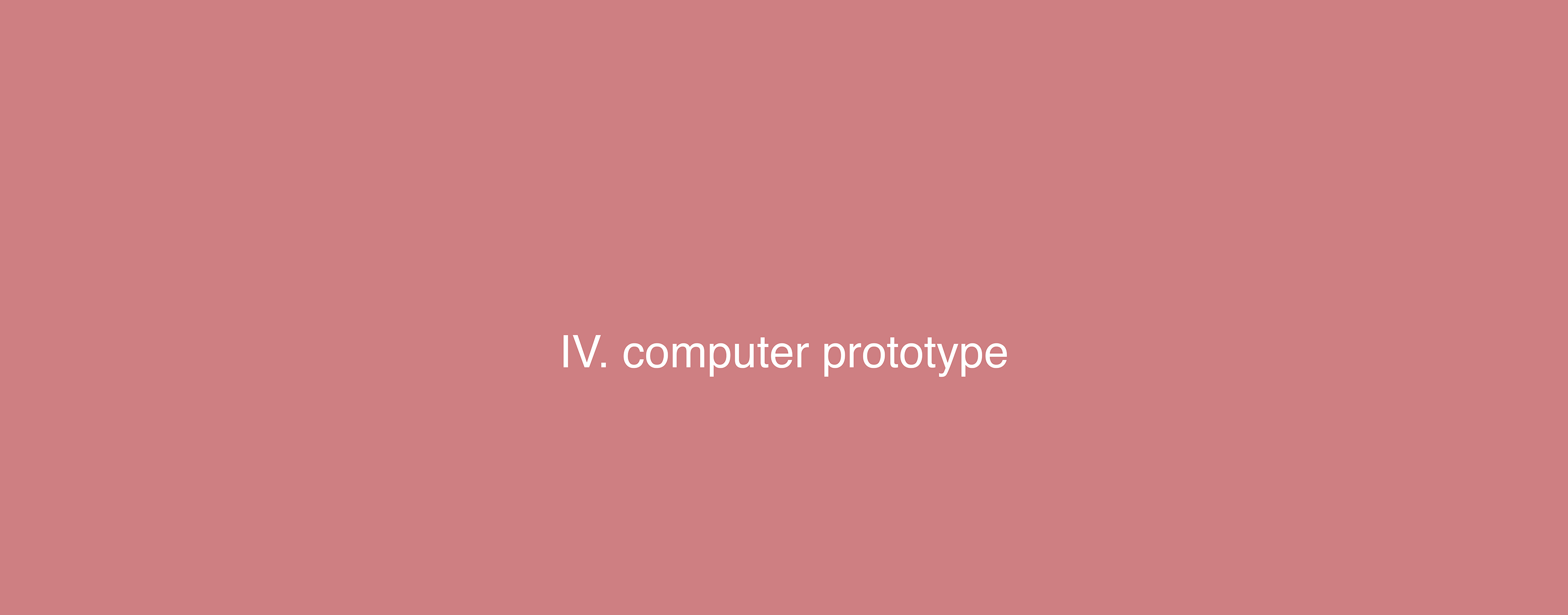 Computer Prototype