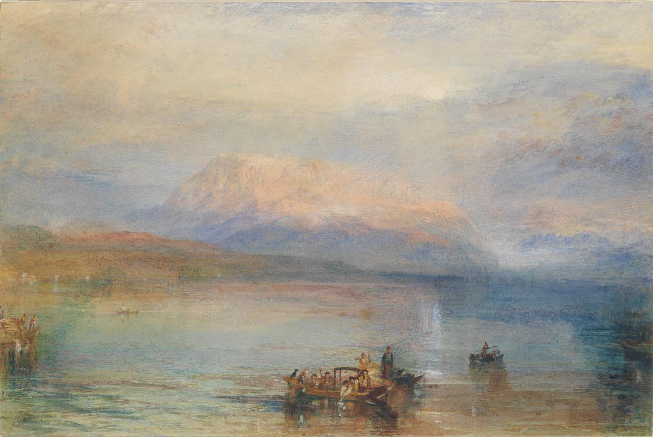J.M.W. Turner's 1842 Paining 'The Red Rigi', via the National Gallery of Victoria website.