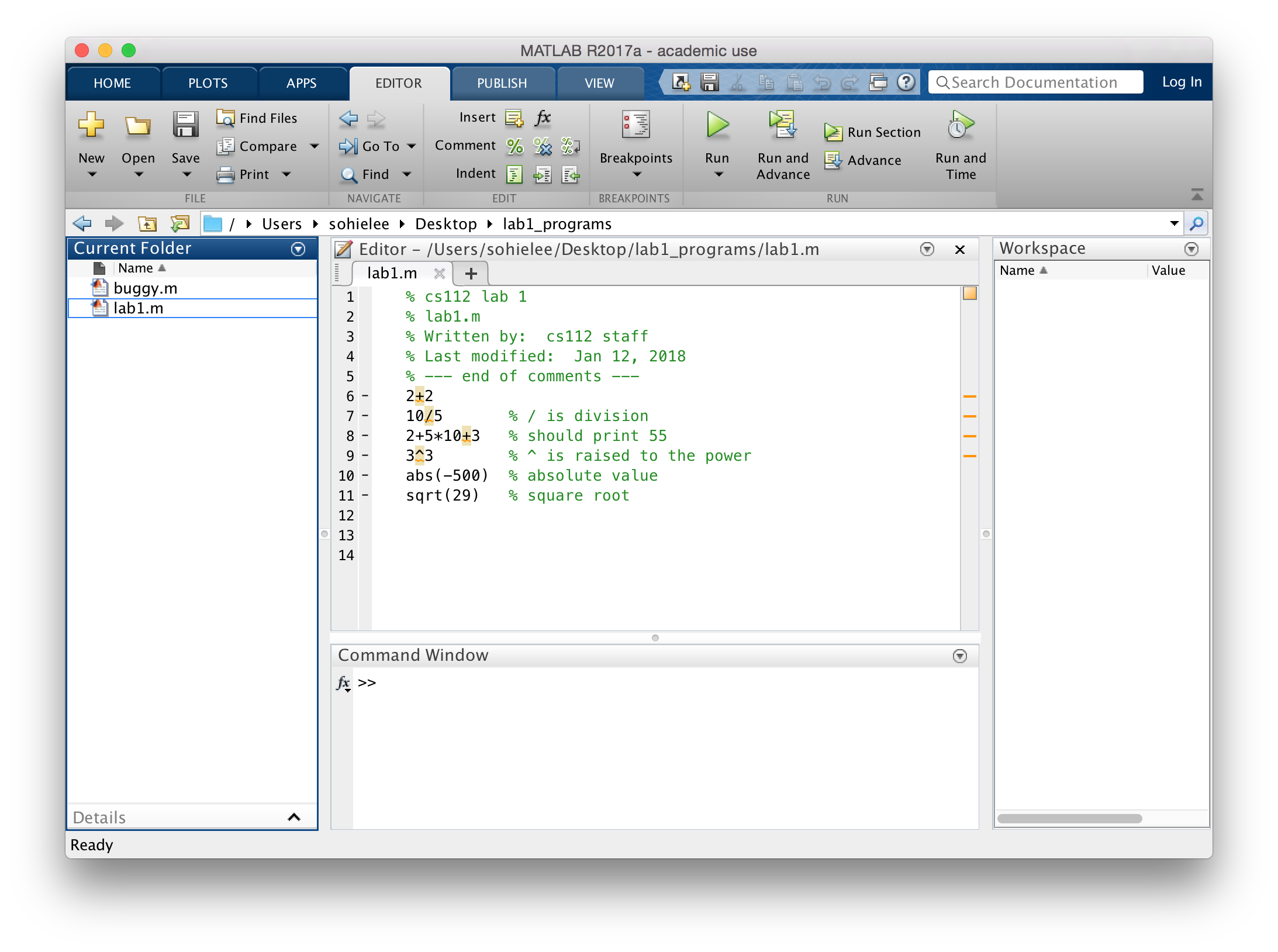 absolute value matlab