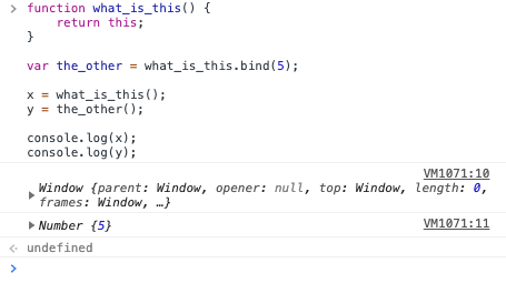 a silly example of bind