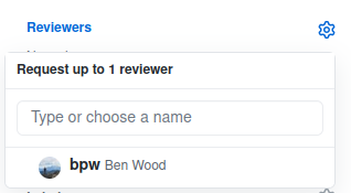 Pull Request reviewer: bpw