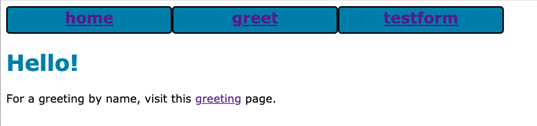 flask starter page