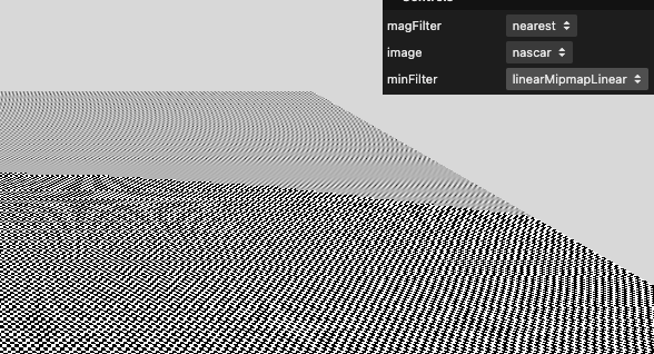 a picture with the far part of the texture in blurry shades of gray