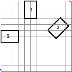 town with three houses around
  central area