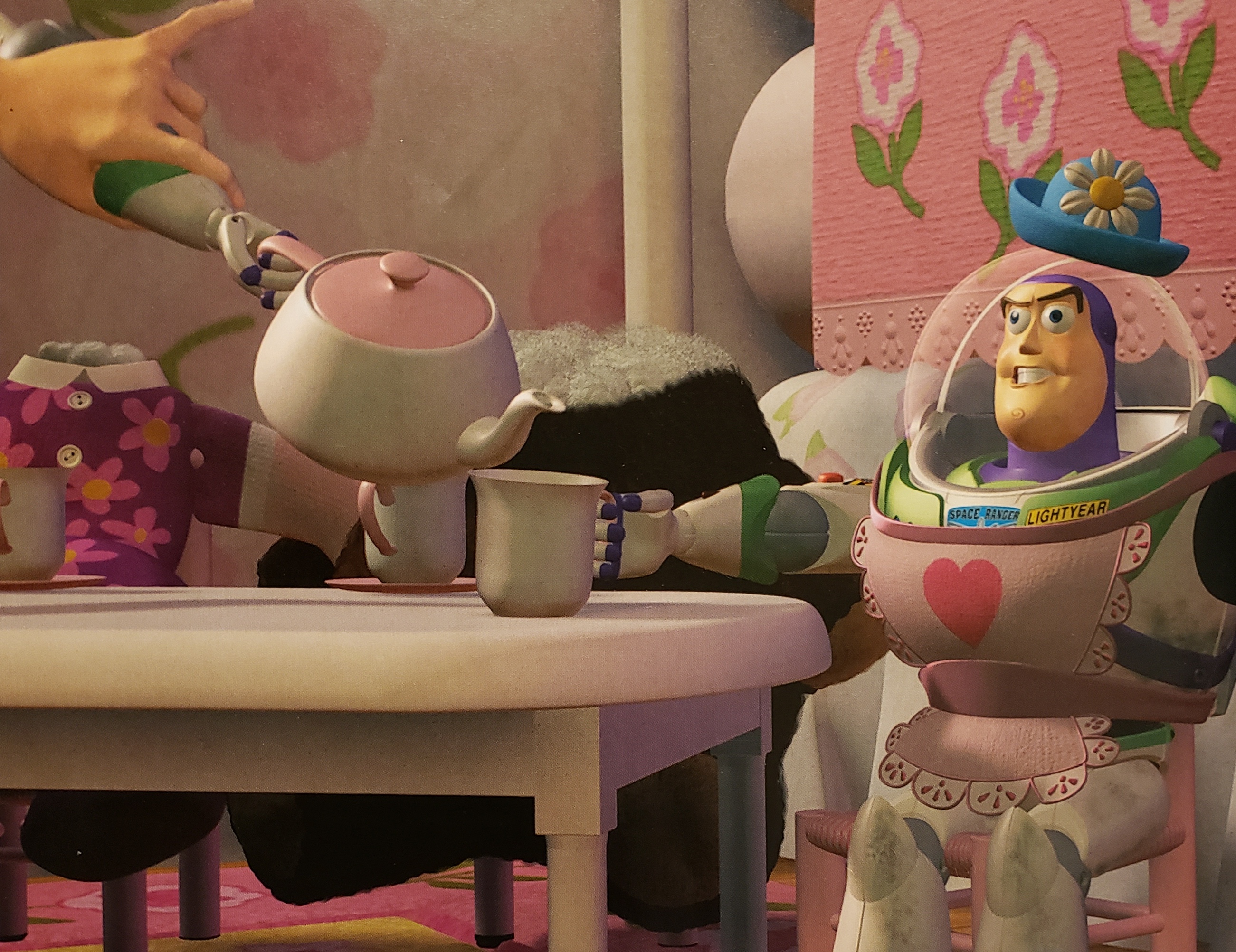 Utah teapot with Buzz Lightyear in Toy Story