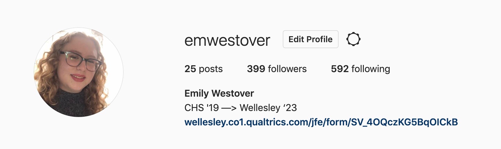 Emily's Instagram